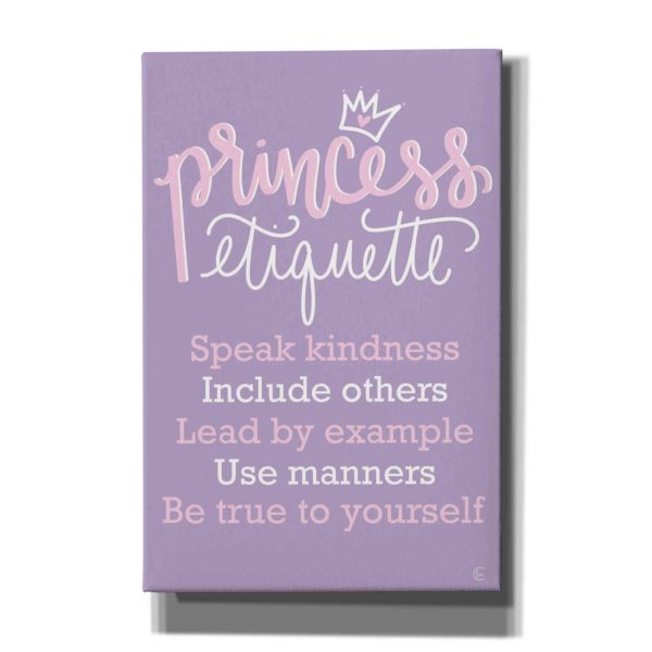 Princess Etiquette  by Fearfully Made Creations, Canvas Wall Art Hot on Sale