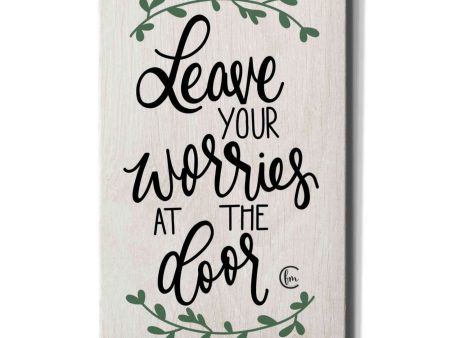 Leave Your Worries at the Door  by Fearfully Made Creations, Canvas Wall Art Discount