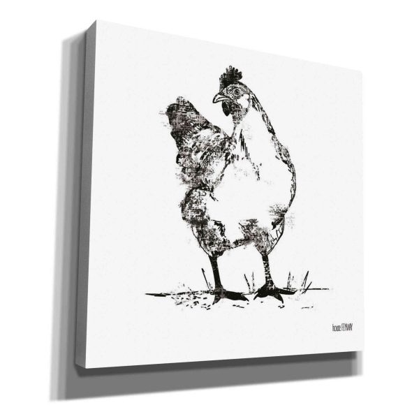 Farmhouse Chicken  by House Fenway, Canvas Wall Art Online Hot Sale