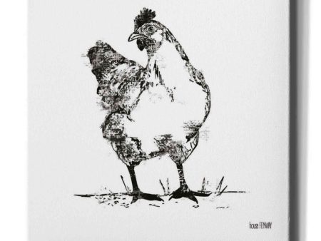 Farmhouse Chicken  by House Fenway, Canvas Wall Art Online Hot Sale