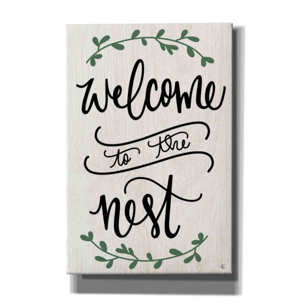 Welcome to the Nest  by Fearfully Made Creations, Canvas Wall Art Cheap