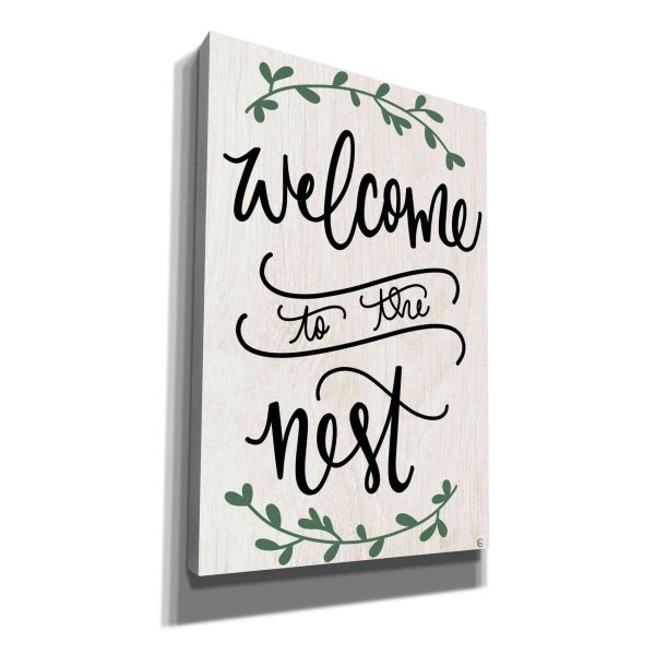 Welcome to the Nest  by Fearfully Made Creations, Canvas Wall Art Cheap