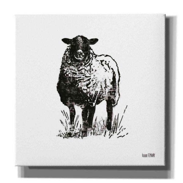 Farmhouse Sheep  by House Fenway, Canvas Wall Art Online Hot Sale