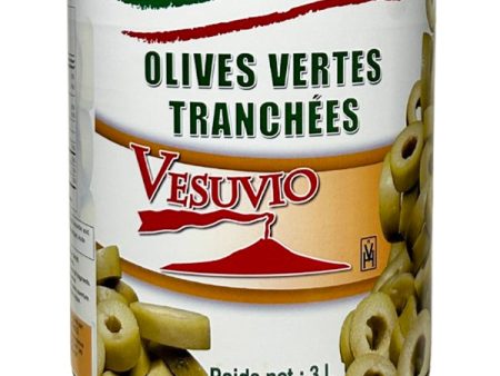 VESUVIO - GREEN SLICED OLIVES 6x2.84 LT For Discount