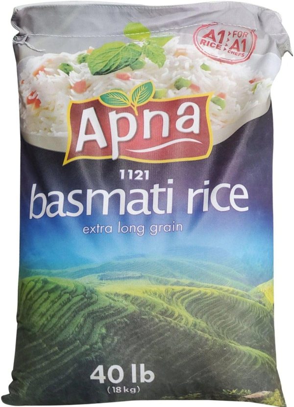 Apna - Basmati Rice - Extra Long - Blue Bag - 1121 For Sale