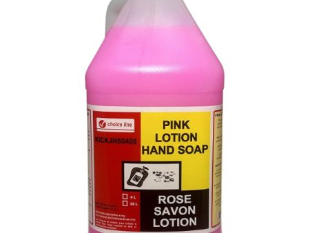 Choice Line - Pink Hand Lotion Soap 4X4Lt - Canadian Distribution Supply