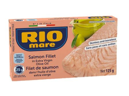 RIO MARE - SALMON FILLETS IN OLIVE OIL 16x125 G Sale