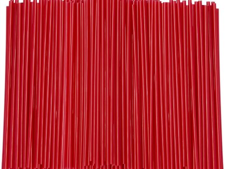 Red Sip Stirrers Straws - 1000 Count - 5 Inch - Disposable Stir Sticks for Coffee & Cocktail - Canadian Distribution For Sale