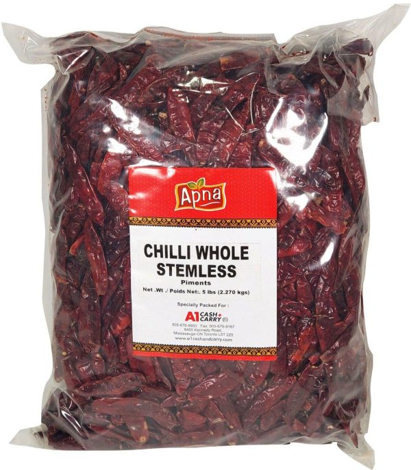 Apna - Red Chilli Whole - Stemless For Discount