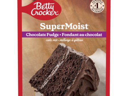 BETTY CROCKER - SUPER MOIST CHOCOLATE FUDGE CAKE MIX 12x375 GR Supply