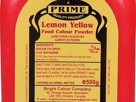 Prime - Lemon Yellow colour Hot on Sale