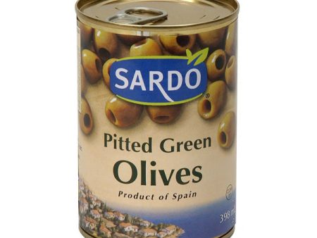 SARDO - PITTED GREEN OLIVES 12x398 ML on Sale