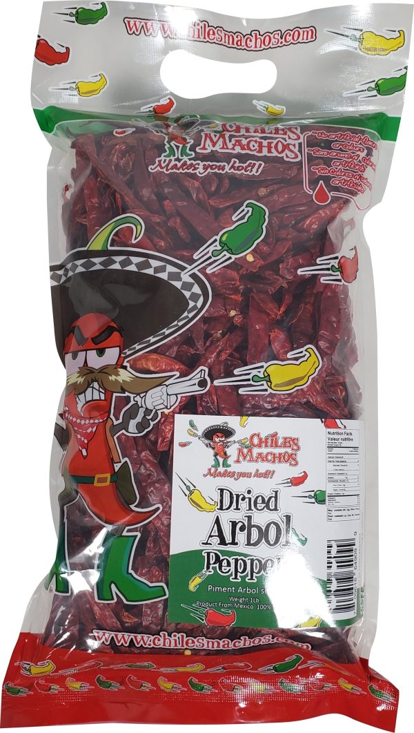 Chiles Machos - Dried Arbol Chilli Pepper stemless - 1 lb For Discount