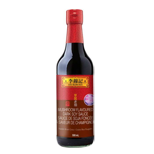 LEE KUM KEE - MUSHROOM FLAVORED DARK SOY SAUCE 12x500 ML For Sale