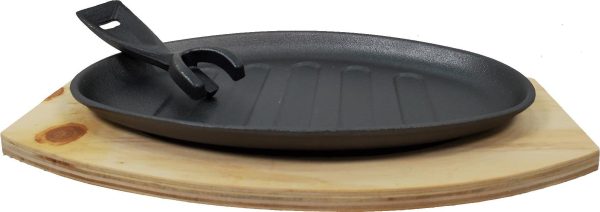 Cast Iron Platter 28x17 cm - w Pick & Wood Discount