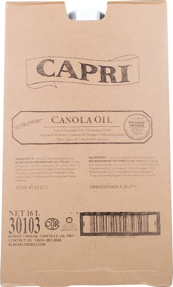 Capri - Canola Oil Box For Sale