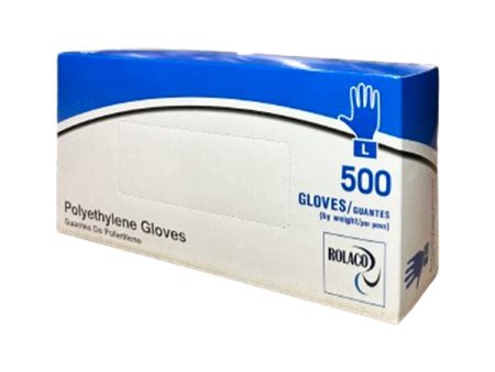 Rolaco - Polyethylene Large Gloves 10X500 Ea - Canadian Distribution Fashion