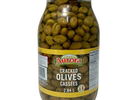 AURORA - CALABRESE OLIVES CRACKED 2x2.84L For Discount