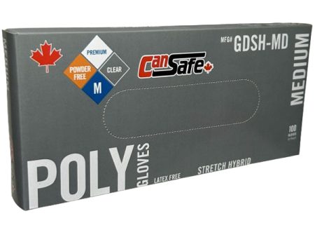 Safety Zone - Clear Poly Gloves Medium Gdsh-Md 10X100 Ea - Canadian Distribution For Discount