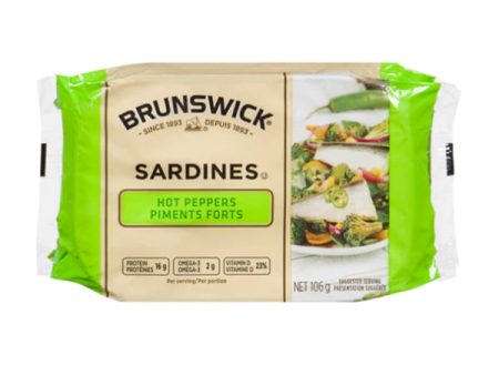 BRUNSWICK - SARDINES TABASCO PEPPER 18x106 GR For Discount