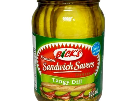 BICKS - SANDW SAVER PICKLES TANGY DILL 500 12x500 ML Online Hot Sale