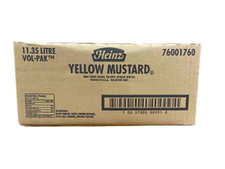 KRAFT HEINZ - VOL-PAK MUSTARD 11.35LT Supply