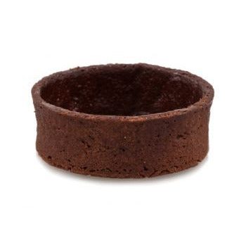 2  Round Coated Chocolate Straight Edge Tart Shell - 100 count Case - CW Canada - Canadian Distribution on Sale