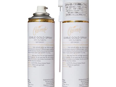 24K Gold Spray (Edible) - 1 x 140 mL Piece - CW Canada - Canadian Distribution on Sale