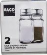 S&CO - Salt & Pepper Shaker 75ML - Glass (2 Pack) Cheap