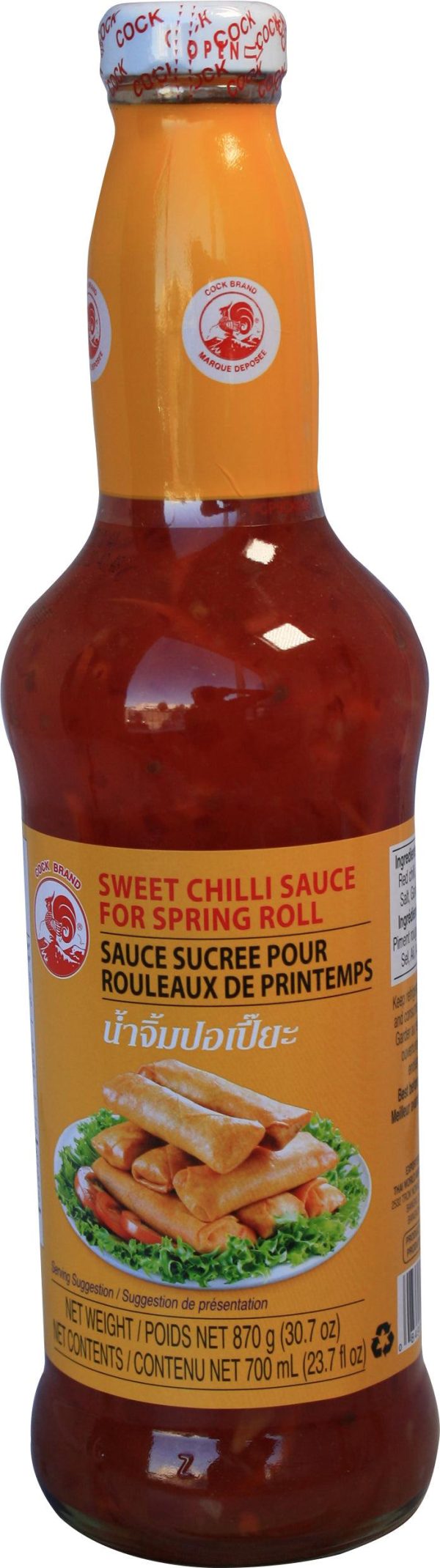 Cock Brand - Sweet Chilli Sauce - Spring Rolls Fashion