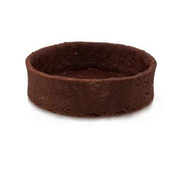 3  Round Coated Chocolate Straight Edge Tart Shell - 1 x 60 count Case - CW Canada - Canadian Distribution Online Sale