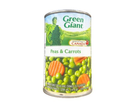 GREEN GIANT - PEAS AND CARROTS 12x398 ML For Sale