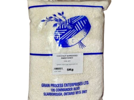 GRAIN PROCESS - PRO COCONUT SHREDDED SWEETENED 5KG on Sale