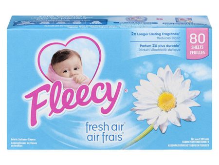 Fleecy - Sheets Fresh Air 6X80 Ea - Canadian Distribution Hot on Sale