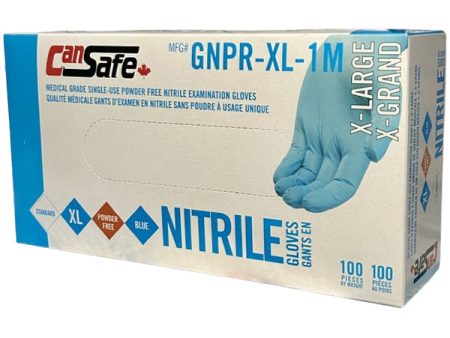 Safety Zone - Nitrile Gloves Powder Free Xl 10X100 Ea - Canadian Distribution Cheap