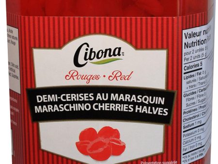 Cibona - Red Maraschino Cherry Halves Sale