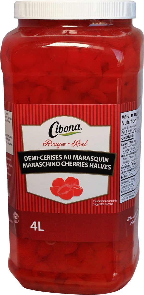 Cibona - Red Maraschino Cherry Halves Sale