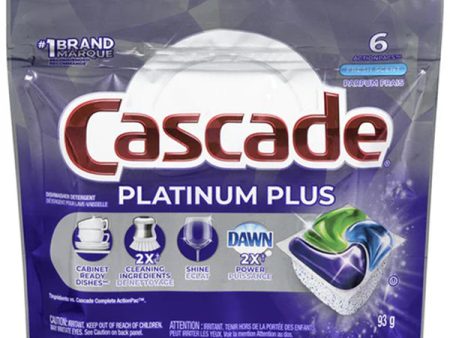 Cascade - Platinum Plus Fresh Scent Dishwasher Actionpac 6Ct - Canadian Distribution For Sale