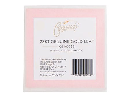 Edible 23K Gold Leaf Booklets - 1 x 25 count Case - CW Canada - Canadian Distribution on Sale