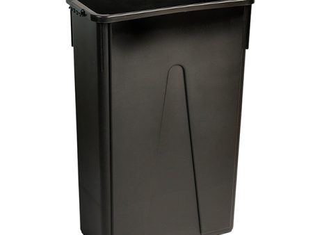 M2 - Rectangular Slim Garbage Bin Black 23Gal 1Ea - Canadian Distribution Supply