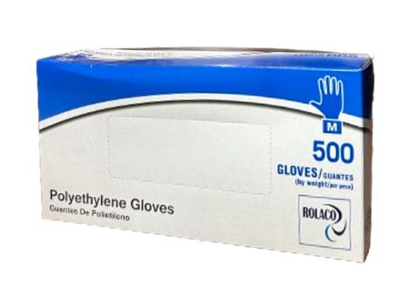 Rolaco - Polyethylene Medium Gloves 10X500 Ea - Canadian Distribution Hot on Sale