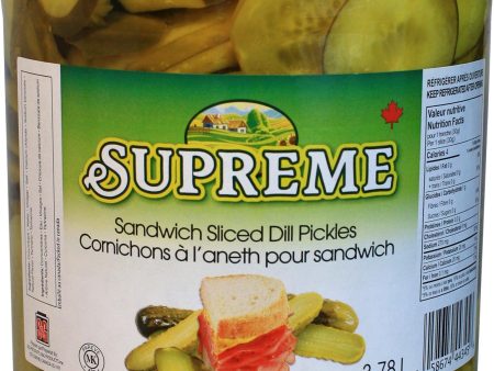 Supreme - Dill Pickles - Sliced - for Sandwich Sale