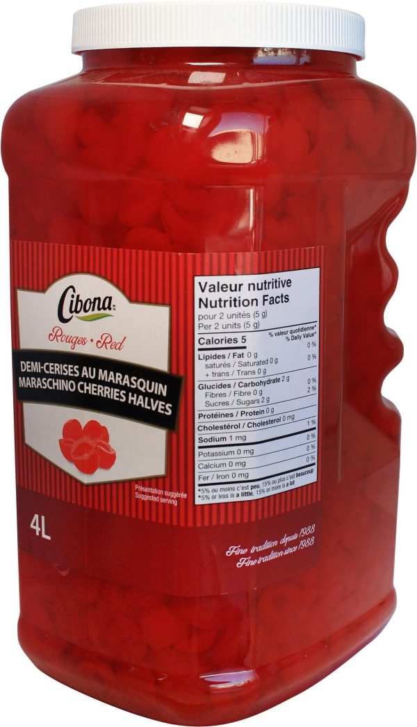 Cibona - Red Maraschino Cherry Halves Sale