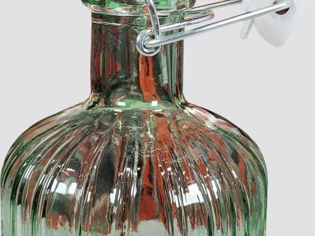 S&CO - Glass Bottle with Stopper 1L - Textured Online