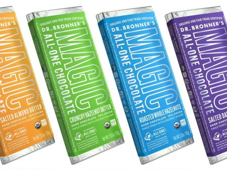 Dr Bronners Org Salted Almond Butter Chocolate Bar Fashion