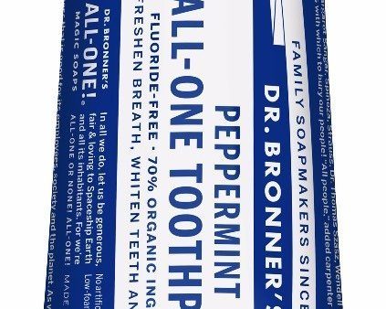 Dr Bronners Org Peppermint All One Toothpaste 5oz on Sale