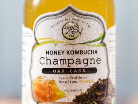 Shen Zen Tea Oak Cask Honey Champagne Kombucha 16oz Online