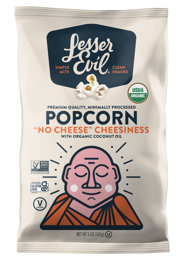 Lesser Evil Org Buddha Bowl  No Cheese  Cheesiness 5oz Supply