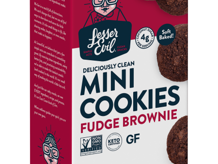 Lesser Evil Fudge Brownie Cookies 4.4oz Cheap