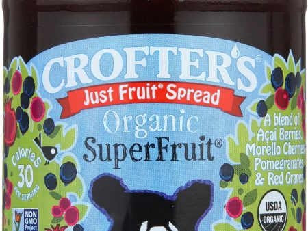 Crofters Just Fruit Spread Blk Crrnt Og 10 Oz For Sale